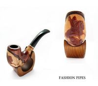 Pear Wood Handcrafted Tobacco Smoking Pipe "GEORGE VICTORIES" & POUCH GIFT !!!
