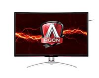 AOC Agon AG322QCX 31.5" Curved Frameless Gaming Monitor, QHD 2560x1440 VA Panel, FreeSync, 144Hz, 4ms, DisplayPort/HDMI, VESA