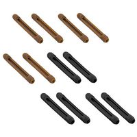 Kalevel 6 Pairs Eyeglass Ear Cushions Temple Tips Silicone Eyeglass Pads Anti Slip Glasses Ear Hook Comfort Sport Ear Grips for Reading Glasses, Sunglasses (Black & Brown)