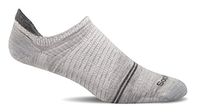 Sockwell Men's Pacer Ultra Light Micro with Firm Run Support Socks, Grey, Medium/Large