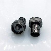 Davitu black BNC Q9 Female connector to sma Female for Antenna BNC to sma connector adapter 1pcs