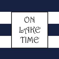 On Lake Time Paper Cocktail Napkin Set of 20-5 x 5 Inches