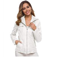 Women Autumn Winter Outwear Long Sleeve Zipper Leather Jacket Short Cardigan Blazer Jacket Coat Outerwear