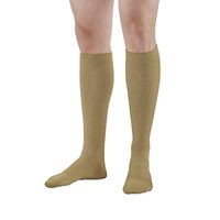 Ames Walker AW Style 111 Cotton Firm 20 30mmHg Knee High Socks Khaki Medium