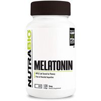 NutraBio Melatonin (3mg, 120 Capsules)