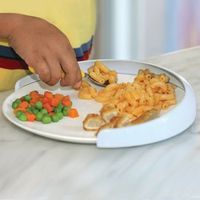 My Plate-Mate Food Guard White - Small 8"-9-1/2"