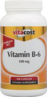 Vitacost Vitamin B-6-100 mg - 300 Capsules