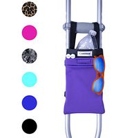 Crutcheze Sport Purple Crutch Bag, Pouch, Pocket Designer Fashion Accessories for Underarm Crutches Made in USA