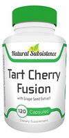 Tart Cherry Fusion. 1000mg – 120 Capsules. Maximum Strength w/Grapeseed Extract. Potent Anti-inflammatory, Uric Acid Cleanse, Gout, Antioxidant for Men & Women.
