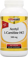Vitacost Acetyl L-Carnitine HCl - 500 mg - 300 Capsules