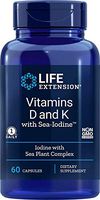 Life Extension Vitamin D and K with Sea-Iodine, 60 Capsules