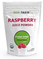 Organic Red Raspberry Juice Powder - Freeze Dried 8 Ounce, Non GMO, Gluten Free, Vegan,Rich in Vitamins, Essential Amino Acids, Fatty Acids, Minerals and Antioxidant