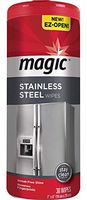 MAGIC Stainless Steel Wipes - Removes Fingerprints, Residue, Water Marks and Grease from Appliances - Works Great on Refrigerators, Dishwashers, Ovens and More - 30 Count (3 Packs)