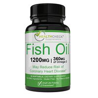 Omega 3 Fish Oil 1200 mg, EPA, DHA, Burp-Less, No Fishy Aftertaste - Omega 3 Fatty acids Supports Heart, Brain, Joints, Immune System
