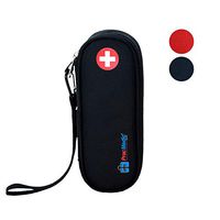 PracMedic Bags EpiPen Carrying Case, Compact - Holds 2 EpiPens or Auvi-Q and Asthma Inhaler - Immediate Access to Allergy Medications During Emergency Situations for Kids and Adults (Black)