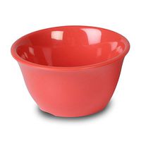 Yanco MS-303RD Mile Stone Bouillon Cup, 7 oz Capacity, 2" Heigt, 4" Diameter, Melamine, Orange Red Color, Pack of 48