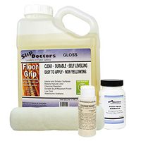 Non Slip Coating - Floor Grip by SlipDoctors (Gloss) | Clear, Roll-On, High-Traction Non-Slip Sealer. Barefoot & Paw Friendly, Easy Application.