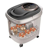 Foot Spa Massager Foot tub Foot Spa Massager Bath with Heat Bubbles Vibration Pill Box, Fully Automatic 6 Masssaging Rollers Pedicure for Tired Feet Foot Basin Foot Bucket Foot Bath