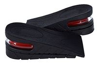 Sealike 2-Layer Air up Height Increase Elevator Shoes Insole Lift Kit 2 inch Heel Inserts for Women Men with Stylus (Black)