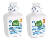 Seventh Generation - Free & Clear Trial Liquid Laundry Set of 2 Bottles - 8oz Each
