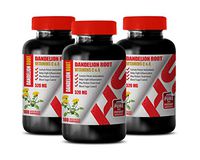 Immune System Vitamins - Dandelion Root 520 MG - Pure and Potent Ingredients - Best Dandelion Root Capsules - 3 Bottles 540 Capsules