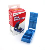 Acu-Life Pill Cutter and Splitter | Cuts Pills, Vitamins, Tablets | Stainless Steel Blade | Includes Storage Container | Assorted Colors