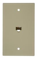 Leviton 40280-I Standard Telephone Wall Jack, Ivory
