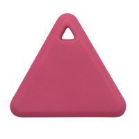 Weite Anti-Lost Theft Device, Portable Triangle Alarm Bluetooth Remote GPS Tracker Child Pet Bag Wallet Key Finder Phone Box (Pink)
