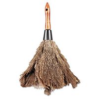 Boardwalk 12GY Professional Ostrich Feather Duster, 4" Handle