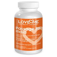 Love Me Nutrition® - Passage to India - High Potency Turmeric, Ginger, Curcumin & BioPerene- Pain Relief, Anti Inflammatory, Antioxidant & Anti-Aging. Natural. No Artificial Ingredients. 60 Vegi Caps