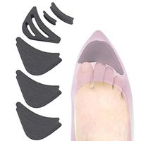 Qingsi 4 Pair Half Forefoot Cushion Toe Sponge Forefoot Insert Toe Plug Adjustment Foot Brace Shoe Filler Unisex Shoe Inserts