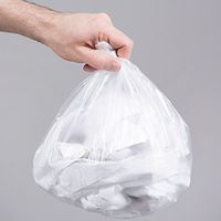 Light Duty 3 Gallon 11 Liter Soft Trash Bag Plastic Garbage Waste Bag for Business Office Home Cubicle Coffee Snack Cafe Small Side Desk Statoin Wastebasket Pet Soft Trash 17"x18" Natural- 150/Pack