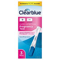 Clearblue Rapid Detection Pregnancy Test, 3 Count   Prueba de embarazo Rapid Detection Clearblue