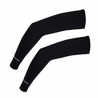 Compression Arm Sleeve for Men Women Youth - UV Sun Protection Sleeves Cooling Extreme Soft Skin Touch Feeling Dufont Tactel Fabric - for Running in Summer 1 Pair - Black-S