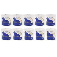 Silky & Smooth Soft Professional Series Toilet Paper Bathroom Kitchen Toilet Tissue Degradable Roll Paper for Bathroom Workshop Restaurant White