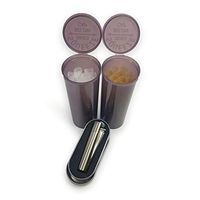 Sky High's Double Poppin Clipper Cones Bundle - 26 Classic & 26 White 1 1/4" Pre Rolled Cones, 2 60 Dram Pop Top Containers, 1 Large Metal by Clipper Lighter (Silver)