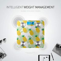 Bluetooth Weight Scale Cartoon Trend Cute Fruit Pineapple Scales Body Fat Composition Monitor Analyzer with Smartphone App for Body Management-396 Lbs