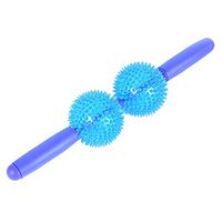 Soft Spiky Balls Trigger Point Deep Tissue Muscle Massage Roller Stick for Shoulder Back Neck Leg Arm - with 2 Balls