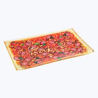 V Syndicate Pizza Medium 10x6.5 inches Glass Rolling Tray