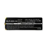 Sonos URC-CB100 Replacement Battery RLP-020-3.6 Li-Pol 3.7V (3600 mAh) Battery - Replacement for Sonos CP-CR100