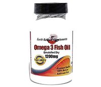 Omega 3 Fish Oil 1200mg (Emulsified Dry) * 100 Caps 100% Natural - by EarhNaturalSupplements