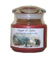 Sugar & Spice Natural Soy Wax Candles 16 Ounce (Cinnamon)