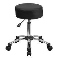 Medical Ergonomic Stool with Chrome Base [BT-191-1-GG] Computer, Electronics