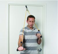 CanDo 10-5040 Tubing Shoulder Pulley Exercisers, X-Light, Yellow