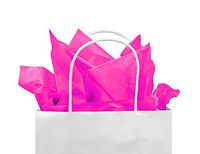 Gift Expressions Tissue Paper Bulk, 20 x 20 Inches, 120 Count, Fuchsia Square Gift Wrapping Tissue Paper for Gift Bags, Paper Bags, Mother’s Day & DIY Craft Supplies, Premium Quality Gift Wrap