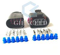 5 Sets 6 Pin 1J0973733 1J0 973 733 3.5 Auto LSU 4.2 Oxygen Sensor Connector VW Audi Passat Female Male