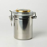 MUXIANG Stainless Steel Humidor humiditer jar for Cigar Tabacco Coffee Bean Tea Candy Integrated Hygrometer Round Humidifiter CG0011