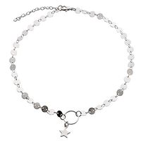 Meolin Women Fashion Coin Star Chain Choker Necklace Delicate Charms Jewelry ,alloy,As Description