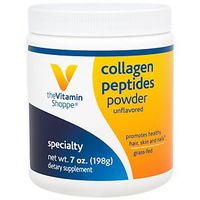 Collagen Peptides Powder Unflavored, Promotes Healthy Hair, Skin, Joint Nails from Grass Fed Bovine, Gluten Free Natural Peptide (7 Ounces Powder) by The Vitamin Shoppe