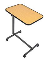 Rolling Tilt Top Overbed Table Over The Bed Table Tilt-Top and Locking Casters